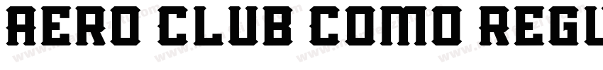 Aero Club Como Regul字体转换